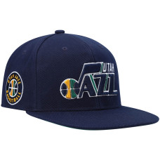 Utah Jazz Mitchell & Ness Core Side Snapback Hat - Navy