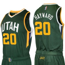 Gordon Hayward Utah Jazz #20 2016 New Swingman Alternate Green Jersey