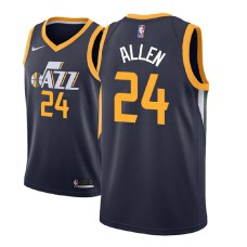 Men NBA 2018-19 Grayson Allen Utah Jazz #24 Icon Edition Navy Jersey