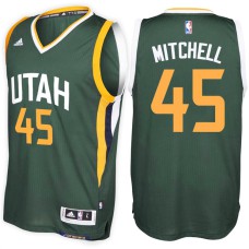 Donovan Mitchell Utah Jazz #45 Alternate Green New Swingman Jersey