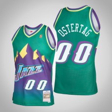 Utah Jazz Greg Ostertag 1996-97 Reload 2.0 Hardwood Classics Jersey Green