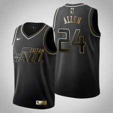 Utah Jazz Grayson Allen #24 Black Golden Edition Jersey