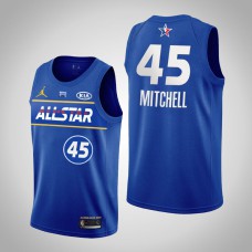 Mens Utah Jazz Donovan Mitchell #45 2021 NBA All-Star Western Jersey Blue