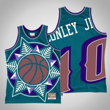 Utah Jazz Mike Conley Jr. #10 Teal Big Face 2.0 Jersey