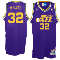 Karl Malone Utah Jazz #32 Hardwood Classics Soul Swingman Purple Jersey