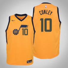Youth Mike Conley Utah Jazz #10 Statement Gold Jersey